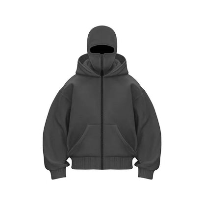 Autumn and Winter New Men's and Women's Casual Sportswear With Hooded Mask