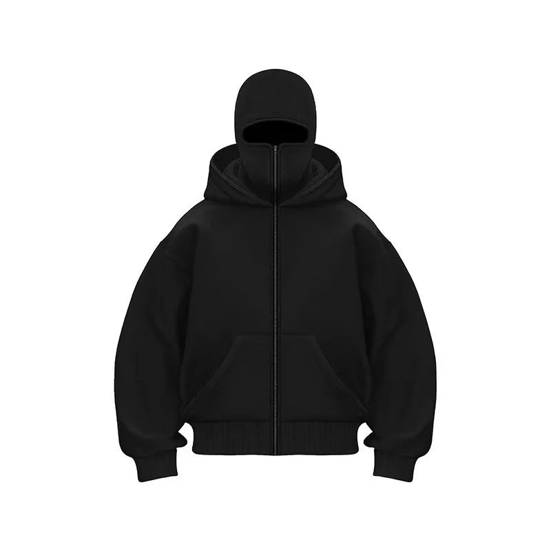 Autumn and Winter New Men's and Women's Casual Sportswear With Hooded Mask