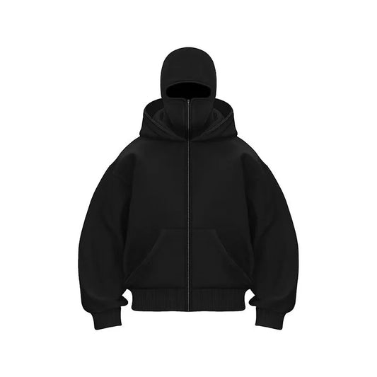 Autumn and Winter New Men's and Women's Casual Sportswear With Hooded Mask