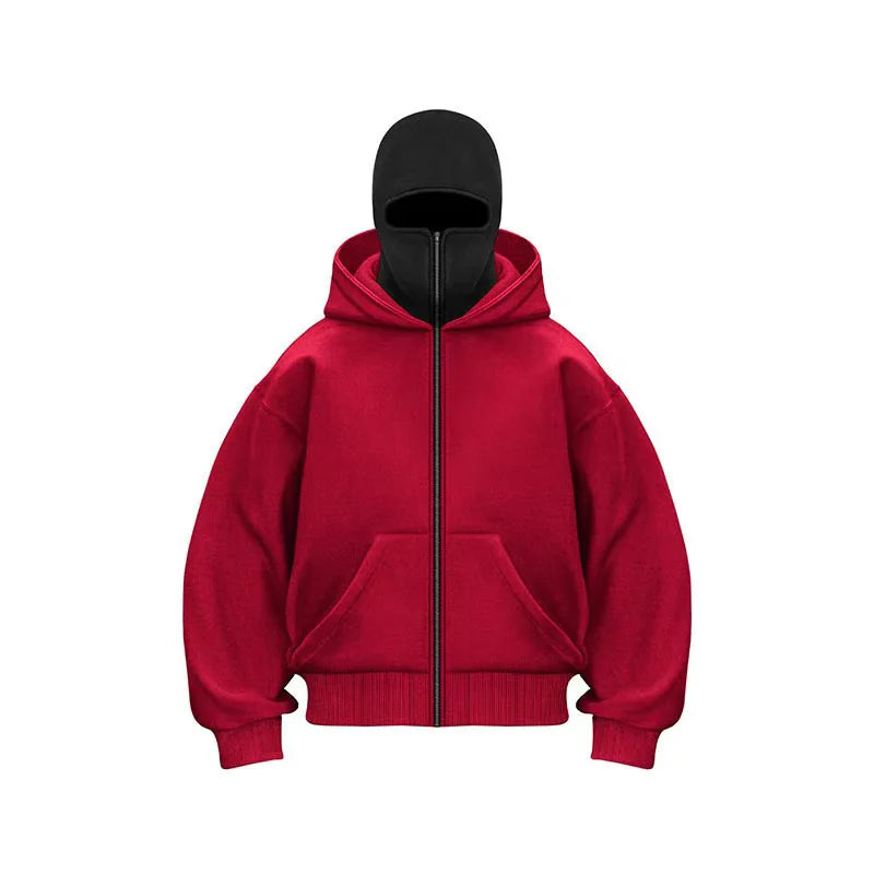 Autumn and Winter New Men's and Women's Casual Sportswear With Hooded Mask